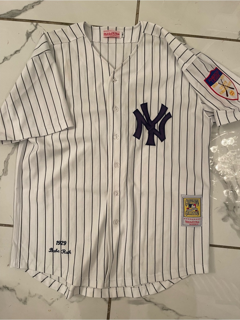 Mitchell & Ness Cooperstown Collection New York Yankees Babe Ruth jersey Large